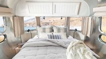 Airstream Pottery Barn Special Edition Travel Trailer Bed