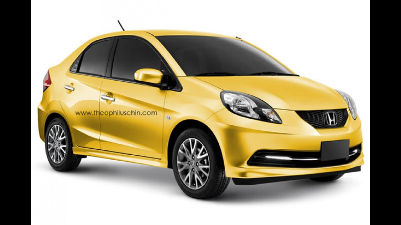 Honda Brio Sedan: Projeção mostra como poderia ser o modelo