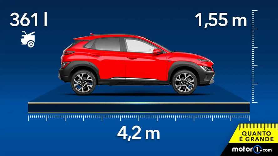 Hyundai Kona, dimensioni e bagagliaio del crossover coreano