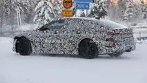 Audi A6 E-Tron Side View Spy Photo