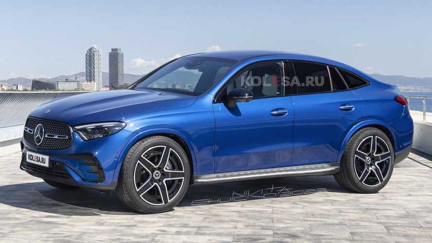 2023 Mercedes-Benz GLC Coupe'nin resmi olmayan render'ları...