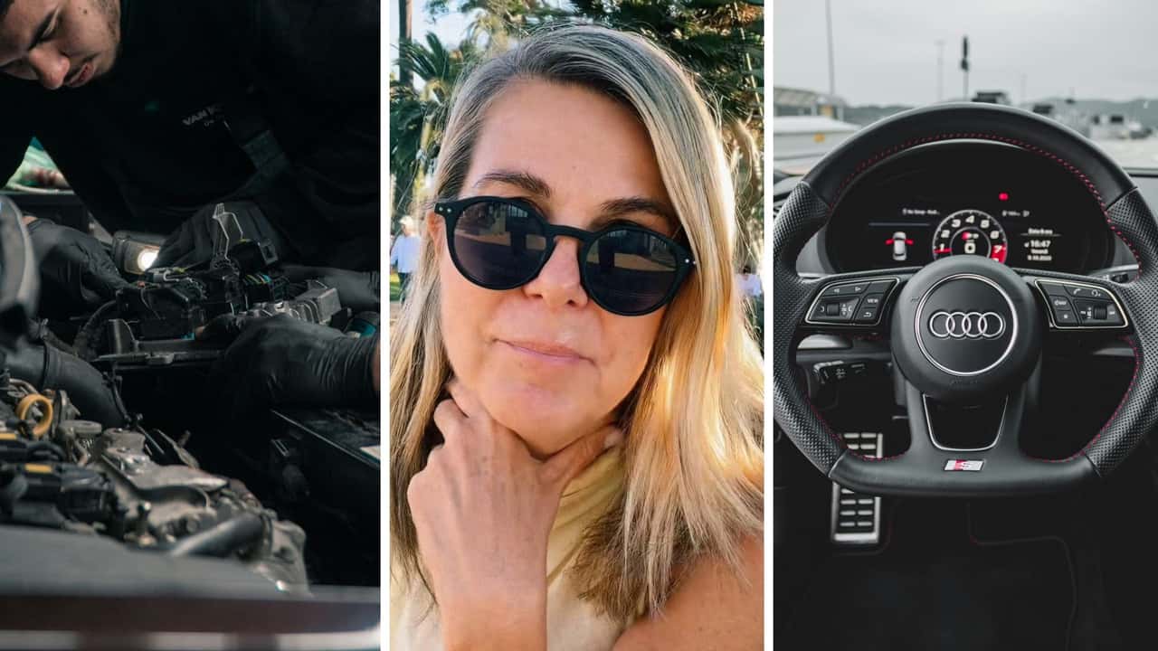 Woman takes her car to Audi mechanic
