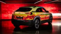 Mazda MX-30 R-EV Poppy Art Car By Mission Motorsport