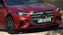 Mercedes-Benz Clase E eléctrico 2027, render Motor1.com
