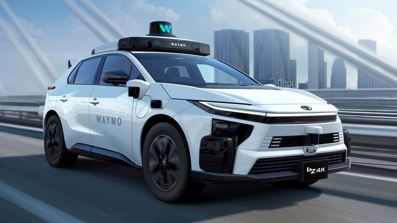 Toyota bz4x With Integrated Waymo AV Hardware