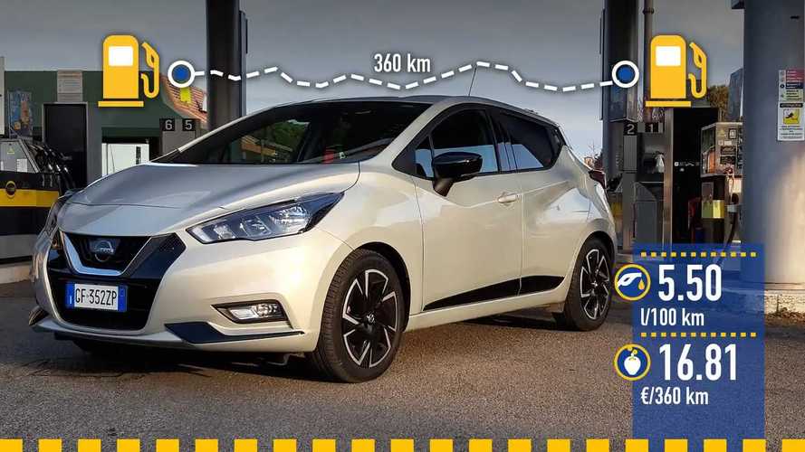 Nissan Micra GPL, la prova dei consumi reali