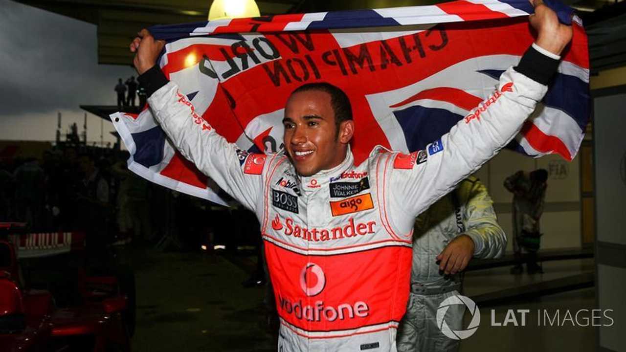 Lewis Hamilton at Brazilian GP 2008