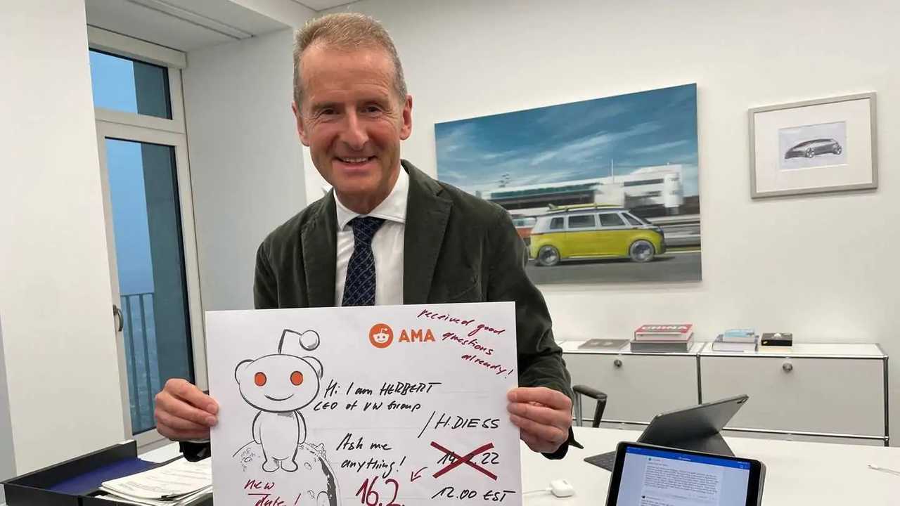 Herbert Diess risposte auto elettrica Reddit