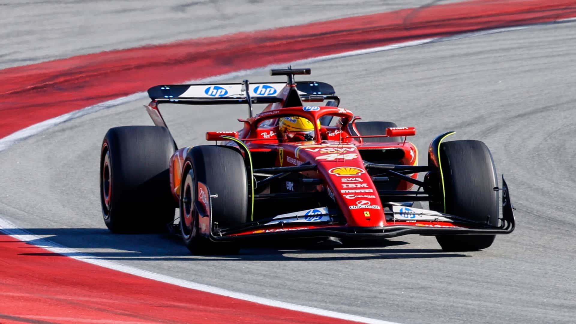 Hamilton back in action as Ferrari and McLaren complete Pirelli F1 test, image size:1920x1080