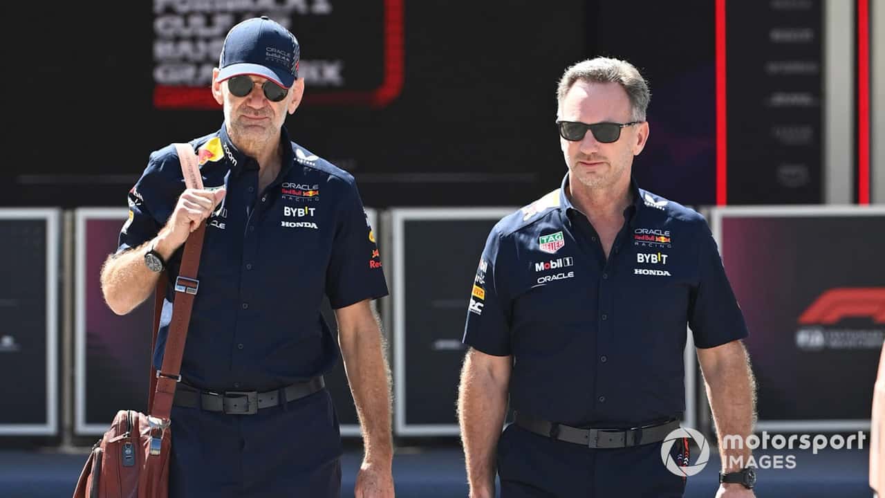 Adrian Newey, Christian Horner at Bahrain GP 2024