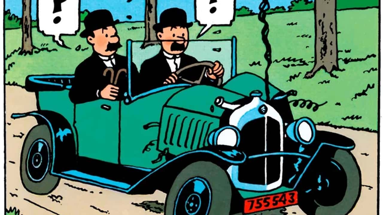 "Conduciendo con Tintín", la exposición para todas las edades