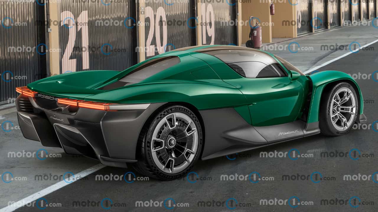 2028 Porsche Supercar Rendering By Motor1