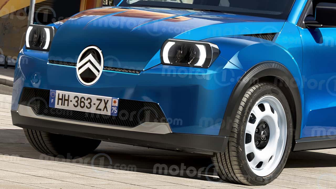 Citroen 2CV (2028) im Rendering von Motor1.com