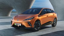 2023 MG MG4 EV in UK specification exterior front three-quarter view