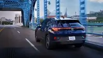 2023 Volkswagen ID.4 exterior rear view driving