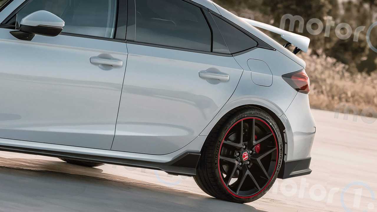 Nuova Honda Civic Type R (2022), il render di Motor1.com