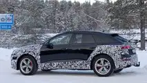 Vista lateral de estiramiento facial del Audi Q8
