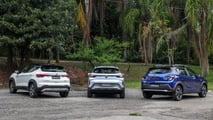 Comparativo VW Tera vs. Fiat Pulse vs. Renault Kardian