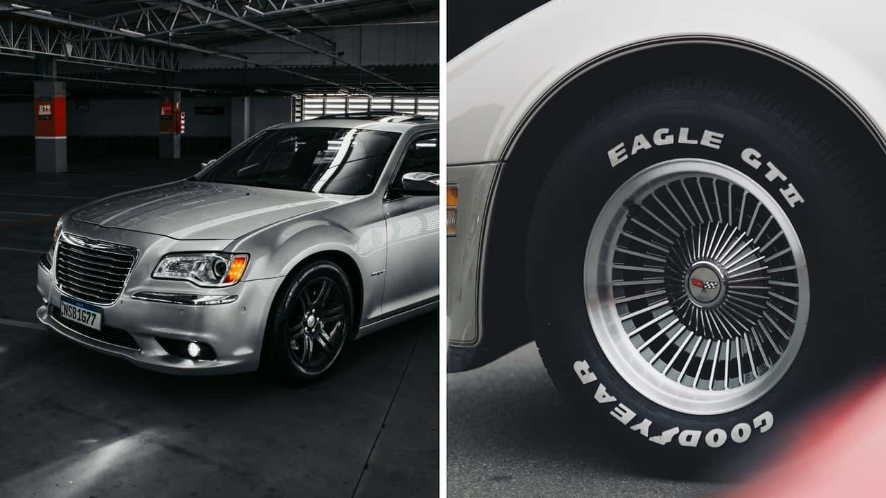 Man spots Chrysler that appears to have F1 racing slicks