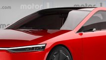 Tesla Model S Rendering