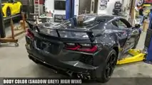 Chevy Corvette C8 Wing Comparison