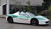 458 Spider police milanaise