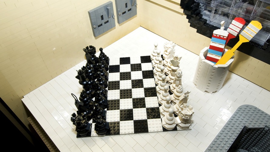 Life-size Lego caravan