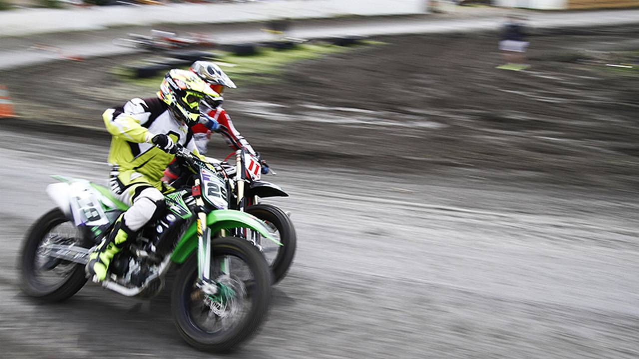 From the Couch to My First Flat Track Race