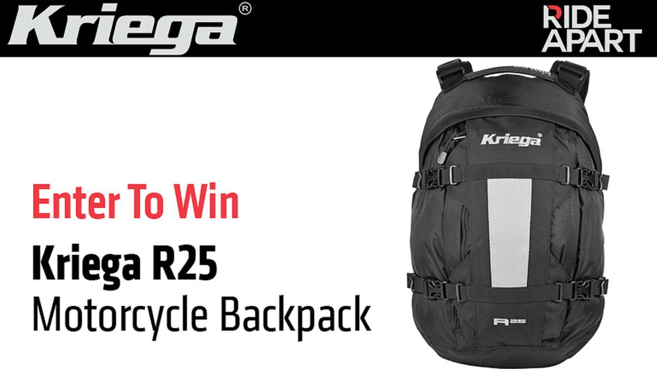 Enter To Win a Kriega R25 Motorcycle Backpack