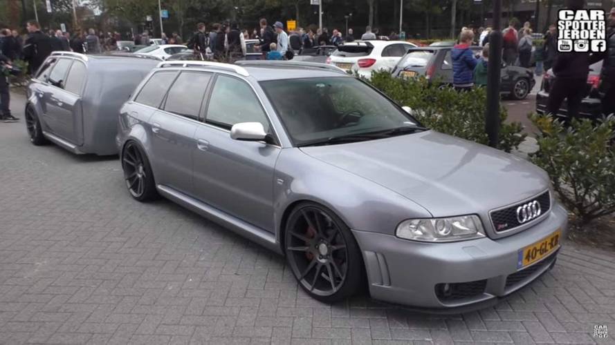 Audi RS4 Avant With Custom Trailer