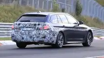 BMW 5er-Reihe Facelift (2020) als Erlkönig erwischt
