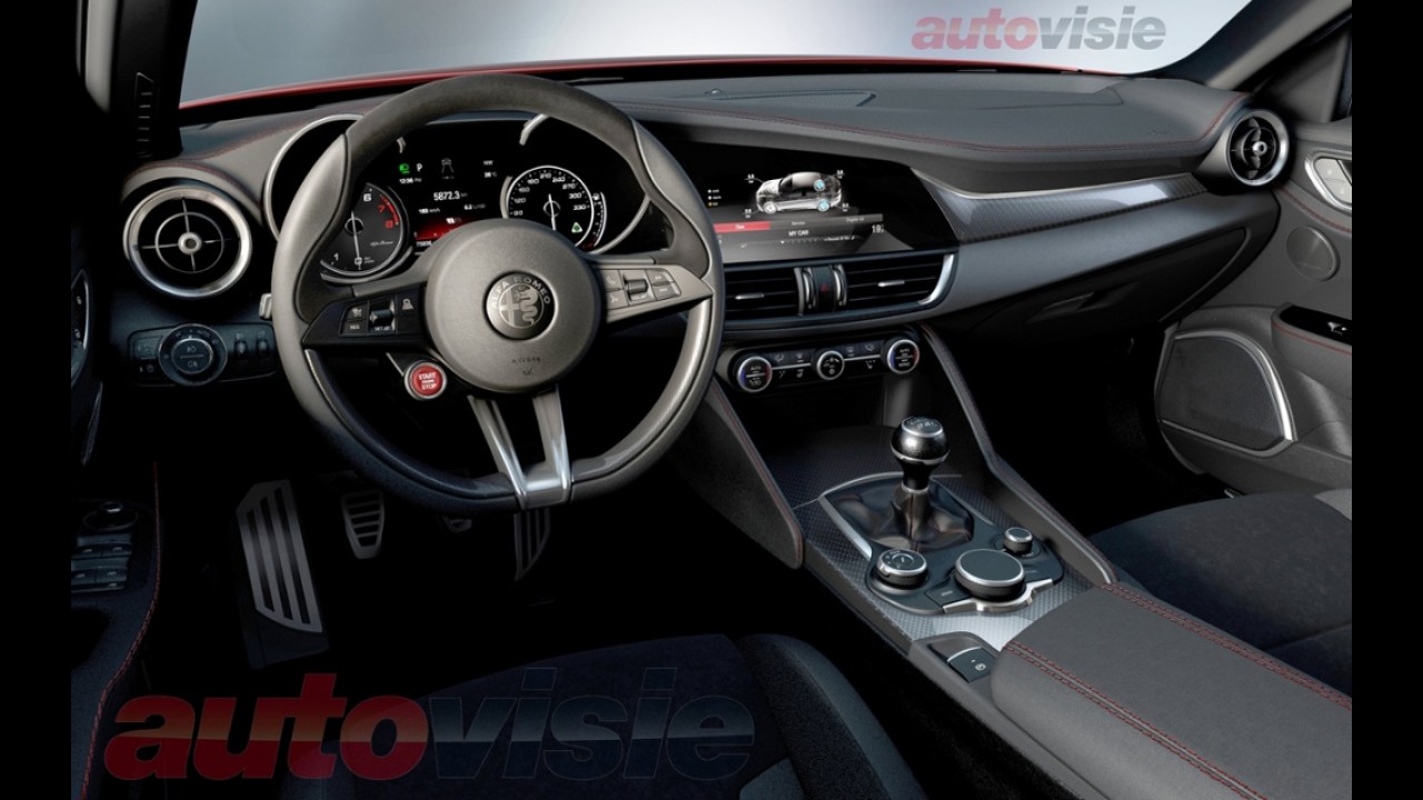 Alfa Romeo Giulia: veja detalhes em vídeo e a primeira foto interna