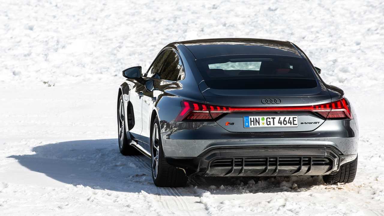 Audi RS e-tron GT - Prova sulle neve delle Dolomiti