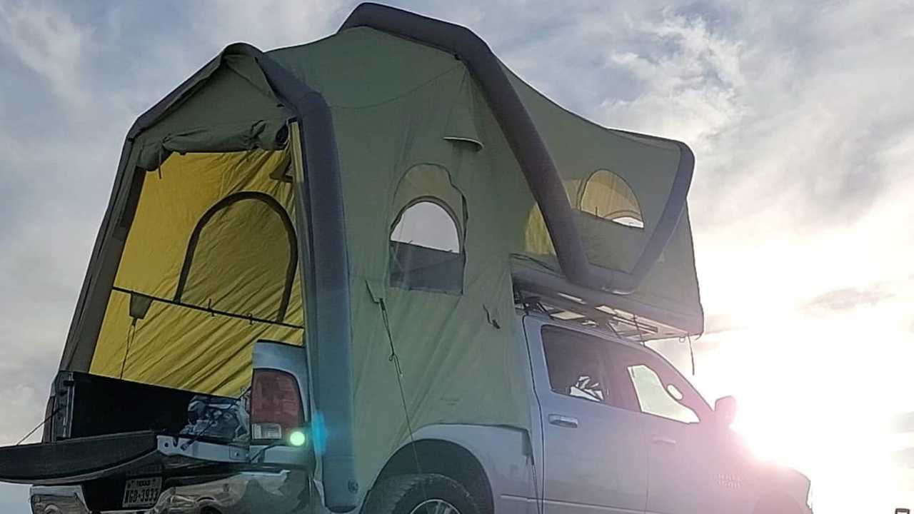 GentLetent GT Pickup - Tienda hinchable desplegada