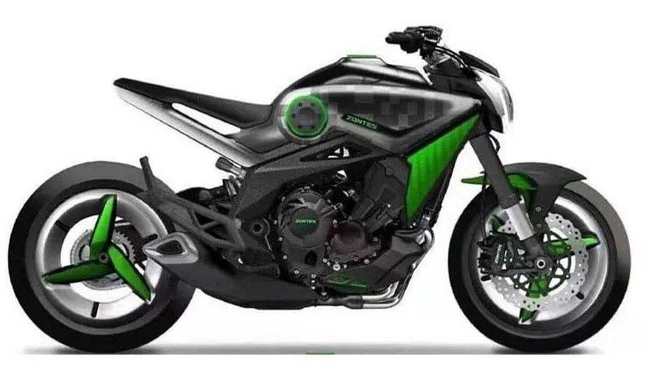 Zontes Triple-Cylinder Engine - Rendering