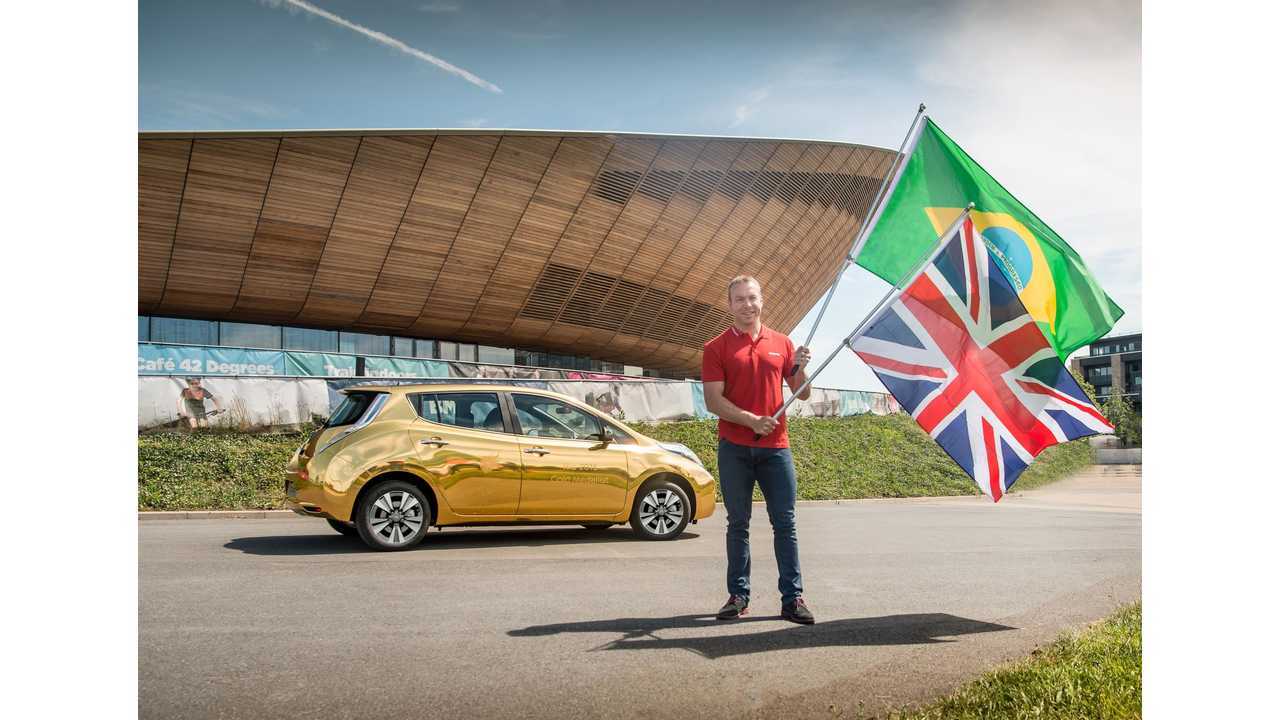 Sir Chris Hoy unveils golden LEAF giveaway for Nissan’s sponsored athletes winning gold in Rio