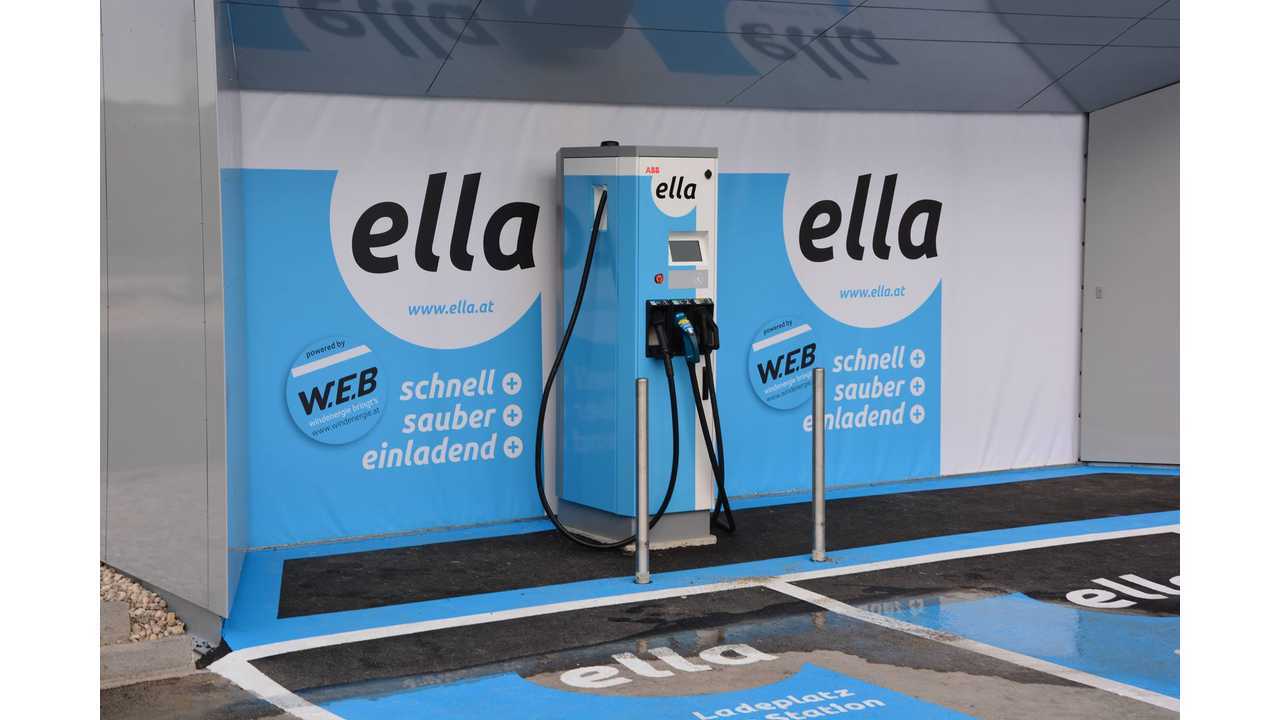 ELLA Ladeinfrastruktur AG fast charging station in Austria