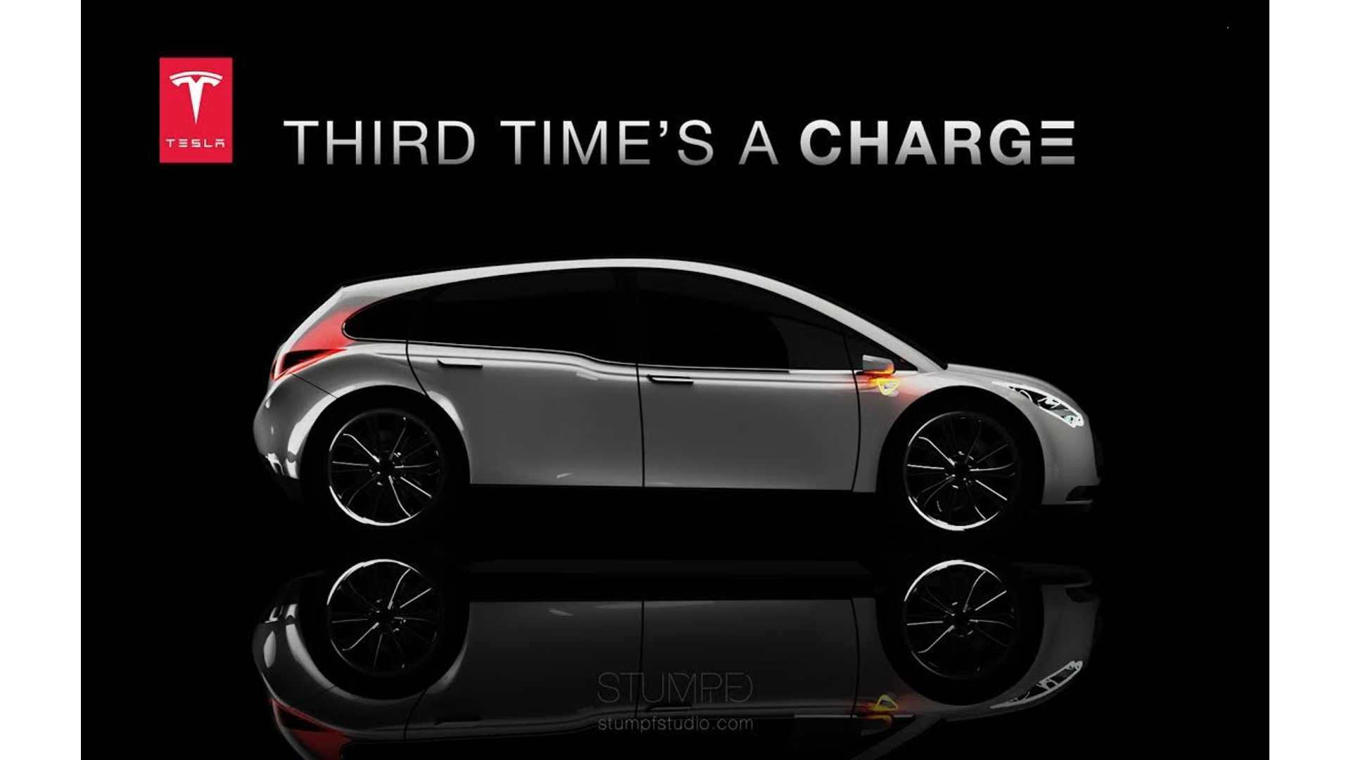 Tesla Model 3 Concept Render