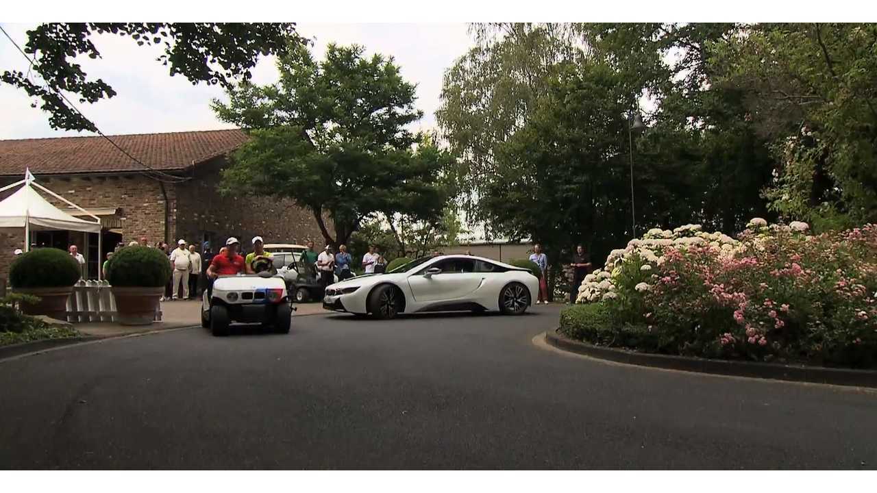 BMW i8 Advertisement In Which i8 Races A Golf Cart