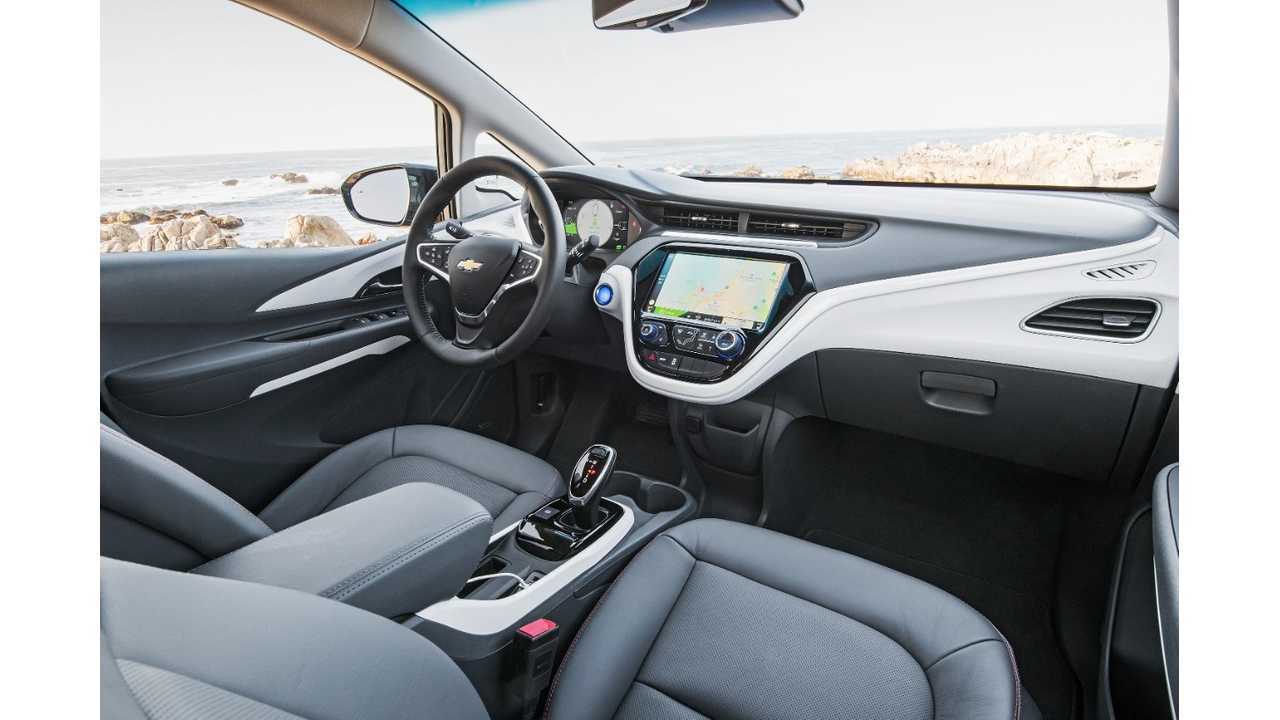 chevrolet bolt interior dash seating