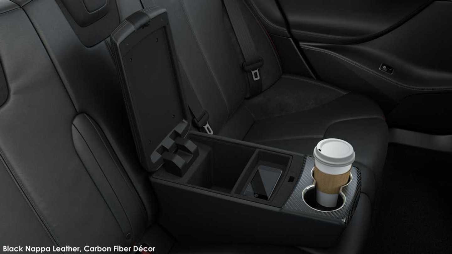 Tesla Model S Finally Gets Rear Seat Console With Storage & Two Cupholders