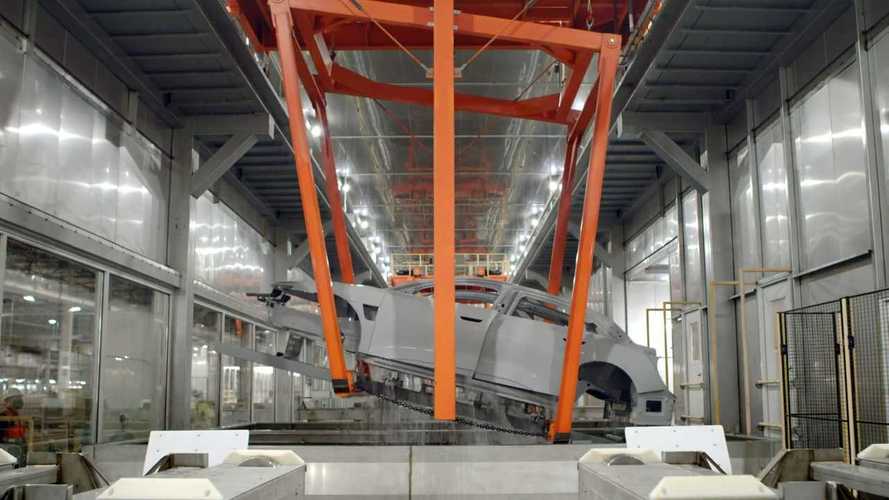 Check Out Lucid's Paint Shop At The AMP-1 Factory In Casa Grande, AZ