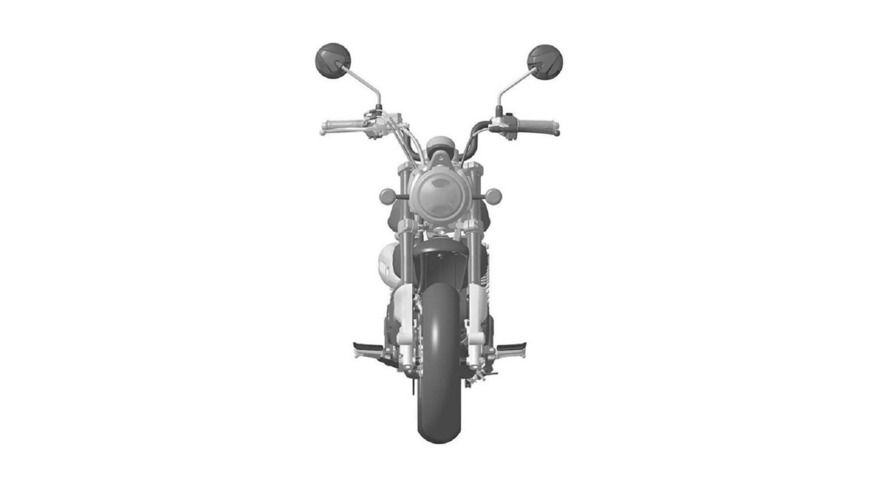 Honda 125 Monkey leaked patent drawing