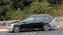 VW Golf R Variant facelift spy photo