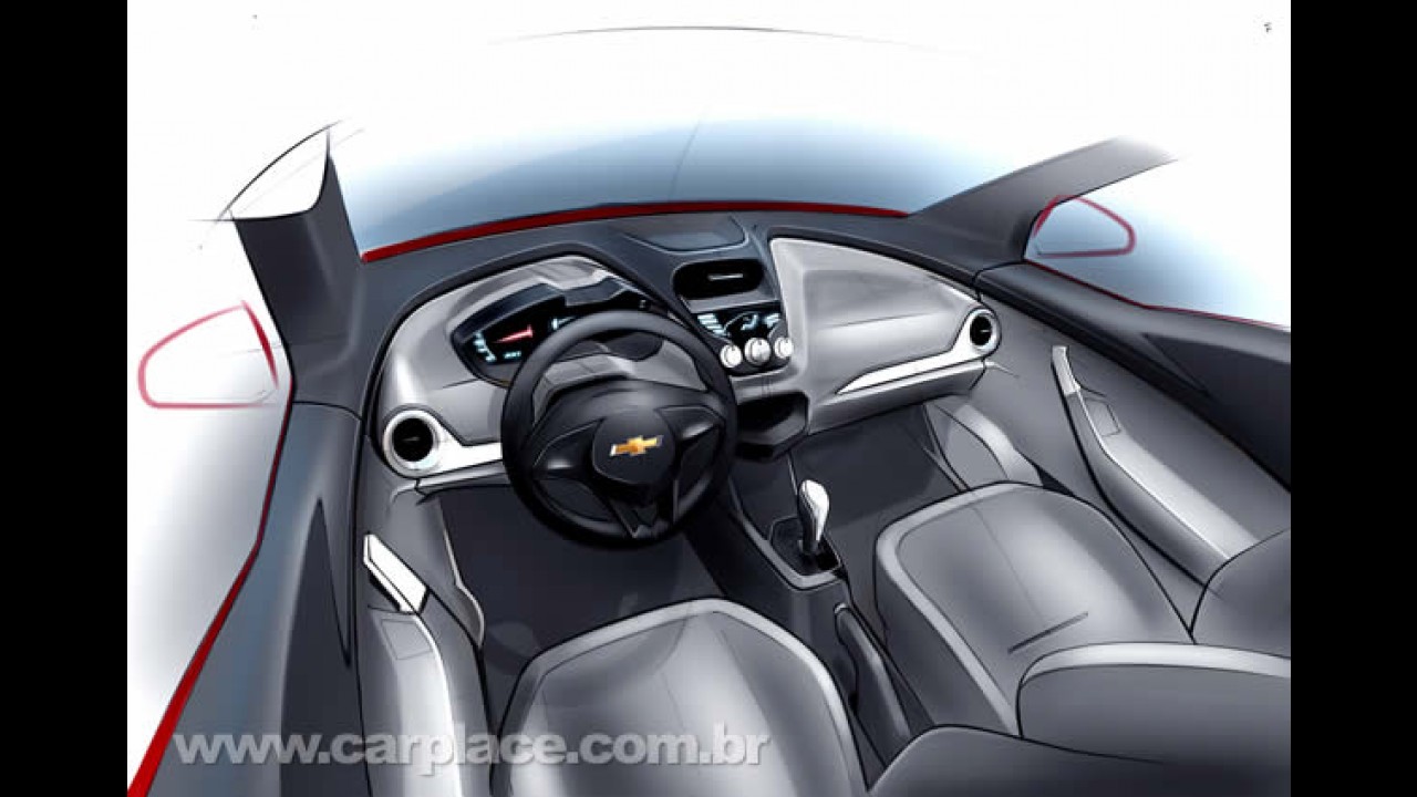 Chevrolet divulga esboços do novo hatch Agile