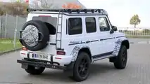 Mercedes G 4x4 Quadrat (2021) als Erlkönig erwischt