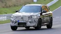 2021 BMW X3 M erstes Spionagefoto (vordere Dreiviertel)