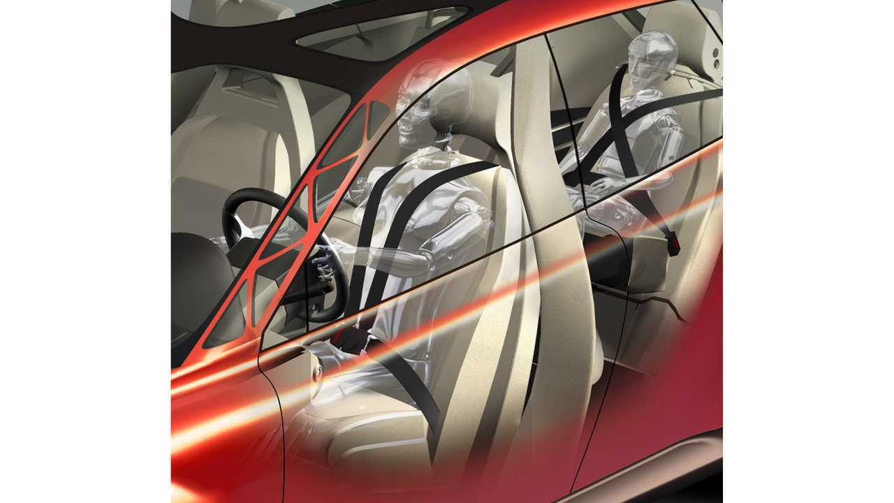 Экспериментальные перекрестные ремни безопасности Volvo SCC