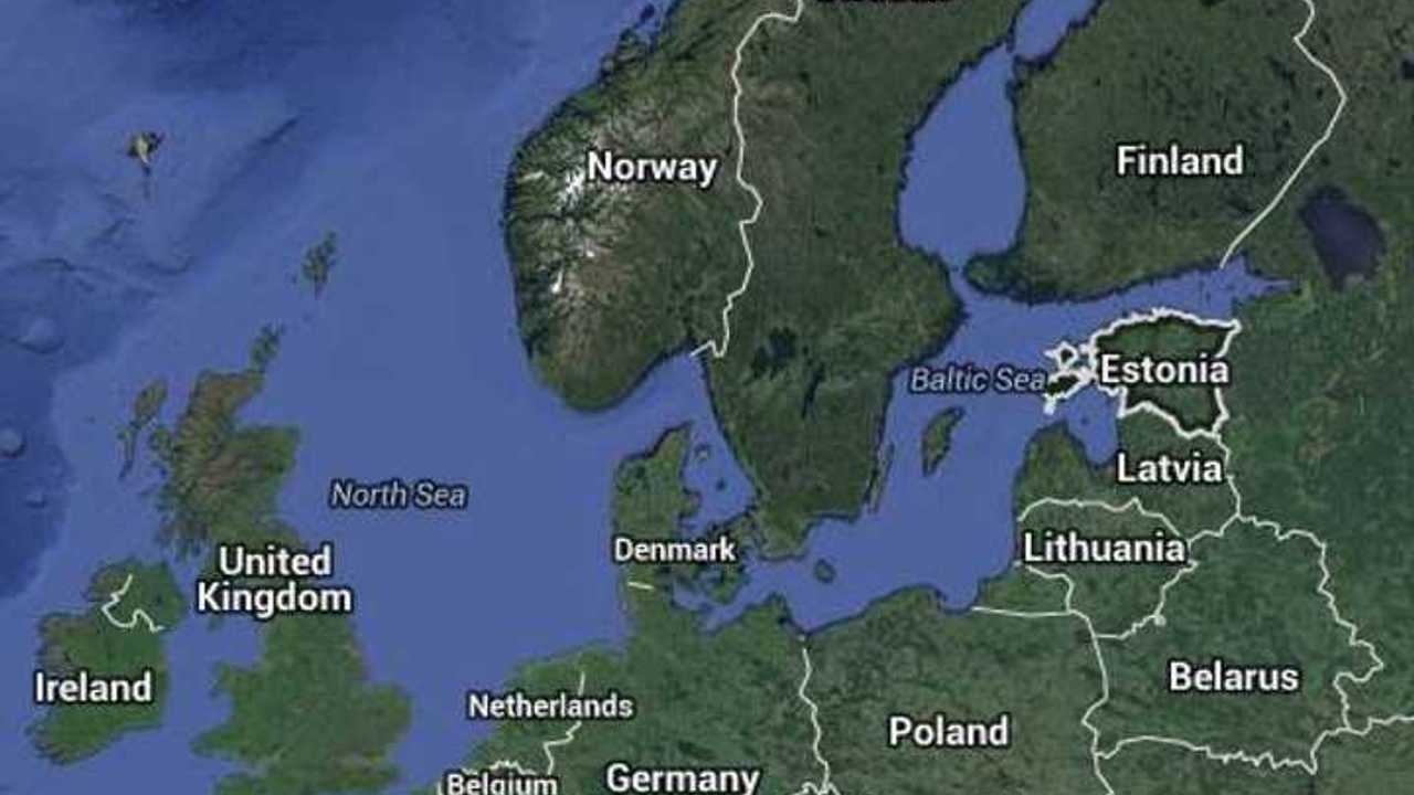 Map Shows Location of Estonia