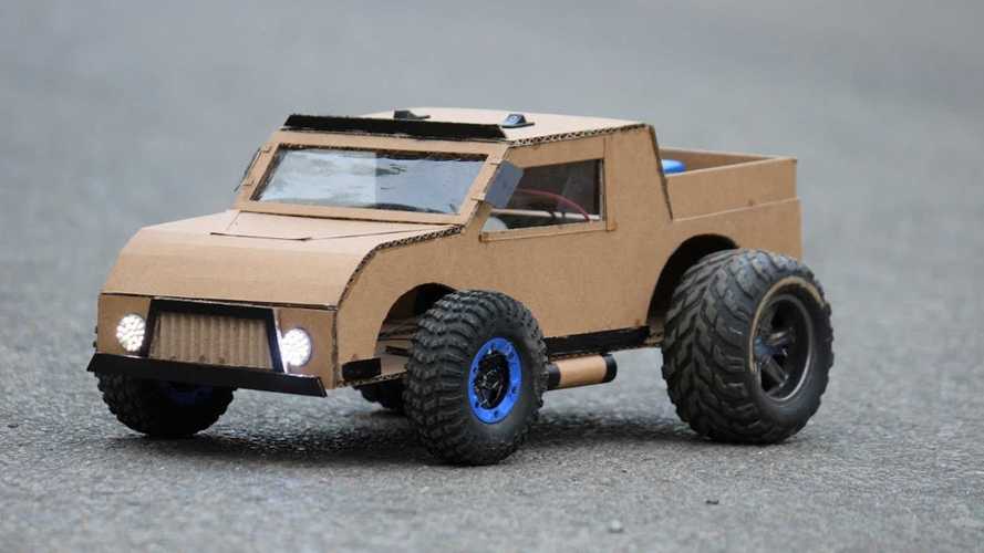 12-minute video teaches you how to make a cardboard car